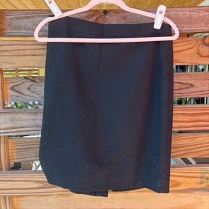 J.Crew Wool Pencil Skirt Women’s Size 4 Black Lined Office Career Wear